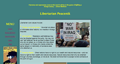 Desktop Screenshot of libertarianpeacenik.com