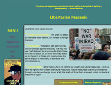Tablet Screenshot of libertarianpeacenik.com